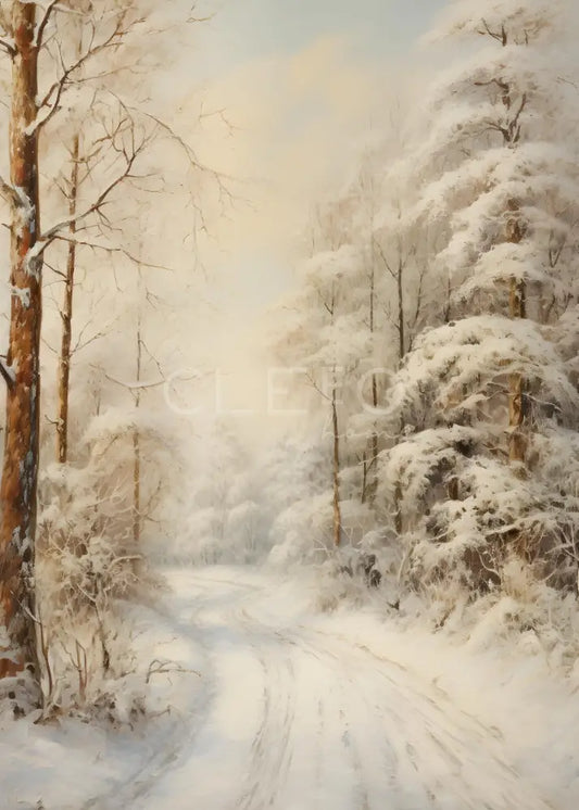 White Christmas Morning Wall Art